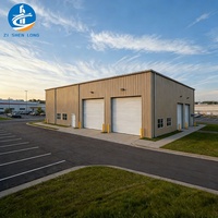 Bâtiment d'entrepôt préfabriqué en structure métallique à grande portée, atelier, bâtiment préconçu, kits de hangar en acier sur mesure
