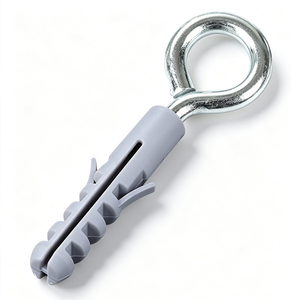 Cheville d'expansion circulaire M5 en nylon gris-blanc, tube en caoutchouc, vis en plastique pour la construction – Vente en gros - Product Image 1