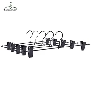 Ruimtebesparend Non Slip Open Ended Pvc Gecoate Metalen Rok Broek Hangers Voor Broek