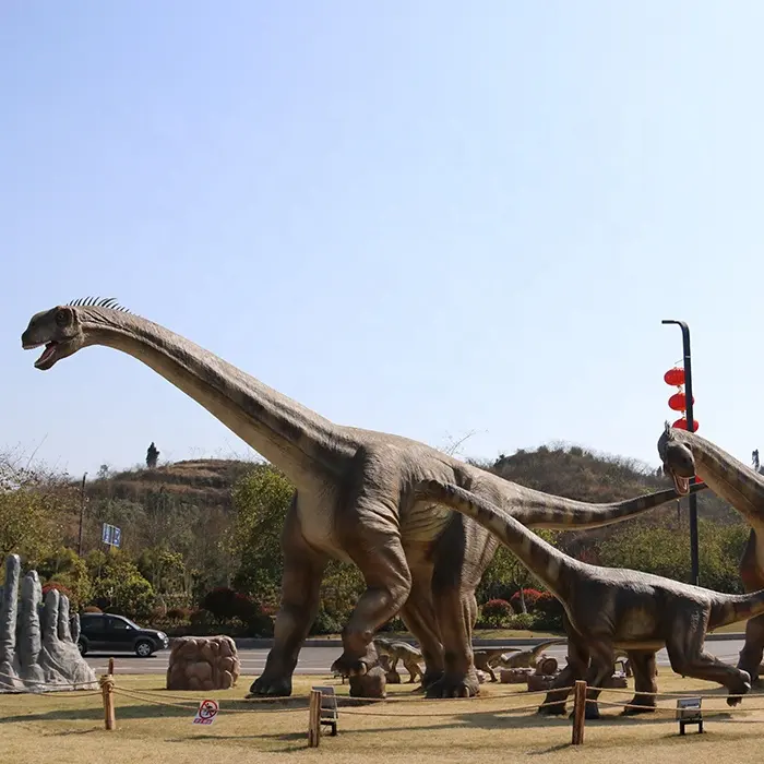 ジュラ紀の世界のための大きな長い首の恐竜のシリコーン3D型