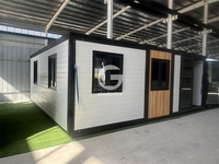 Maison conteneur modulaire pliable bien conçue, bureau mobile moderne, maisonnette préfabriquée à installation rapide