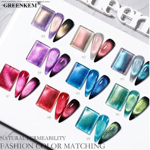 Esmalte de uñas de Gel UV Aurora de cristal multicolor, <span class=keywords><strong>brillo</strong></span> fino, efecto ojo de gato <span class=keywords><strong>transparente</strong></span>, logotipo personalizado, esmalte de Gel de ojo de gato para uñas - Product Image 5