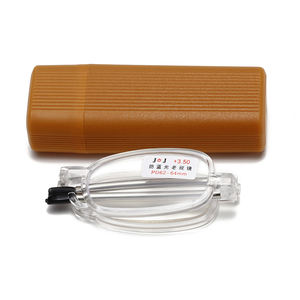 نظارات قراءة محمولة قابلة للطي للرجال والنساء، لكبار السن، عادية، عالية الوضوح، مضادة للضوء الأزرق، نظارات قراءة JJ 812 - Product Image 4