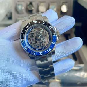 นาฬิกากันน้ำคุณภาพสูงแบบสั่งทำพิเศษ กระจกแซฟไฟร์ สำหรับผู้ชายและผู้หญิง ใช้กลไก NH70 นาฬิกาสปอร์ต ไม่มีโลโก้ - Product Image 2