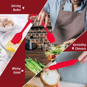 Ensemble d'ustensiles de cuisine en silicone : spatule, pinceau à huile, spatule à crème, outil de pâtisserie non électrique - Product Image 3