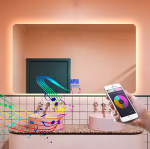 Miroir intelligent personnalisé <span class=keywords><strong>de</strong></span> 24*32 pouces au design moderne désembueur <span class=keywords><strong>de</strong></span> <span class=keywords><strong>salle</strong></span> <span class=keywords><strong>de</strong></span> bains avec lumière <span class=keywords><strong>LED</strong></span> étanche avec écran tactile miroir <span class=keywords><strong>de</strong></span> maquillage - Product Image 4