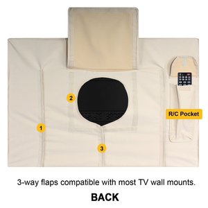 Housse de télévision extérieure personnalisée avec logo, imperméable, résistante au soleil, couverture intégrale - Product Image 3