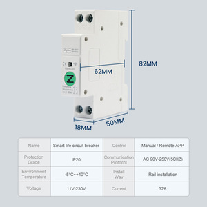 ZigBee Smart Life Breaker Mini Circuit Breaker 1-63A With App Control Time Scheduling Professional Edition - Product Image 5