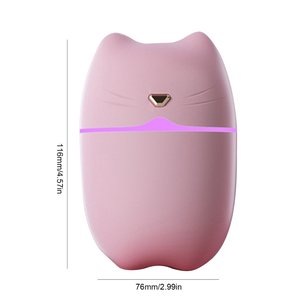 2024 luz LED portátil mini humidificador de niebla de aerosol lindo difusor de aceite esencial de Aroma húmedo difusor USB para coche humidificador de aire de Aroma - Product Image 5