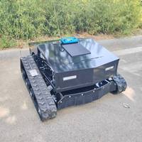 Mesin pemotong rumput Robot terpasang sepenuhnya perayap kompak Tiongkok gagang teleskopik berjalan jarak jauh torsi tinggi rumput pertanian industri
