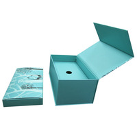 Boîtes cadeaux rectangulaires en carton personnalisées de luxe, recyclées, uniques, avec impression de ruban magnétique, logo en relief, laminage mat