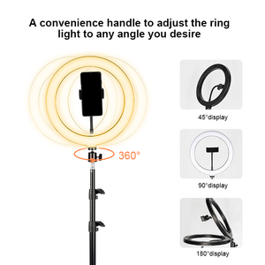 Hasta Tok teléfono inteligente iluminación fotográfica 6 8 14 22 10 pulgadas led anillo de luz con soporte de la luz <span class=keywords><strong>o</strong></span> de la cámara trípode - Product Image 6