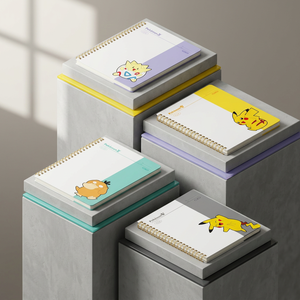 For PP Spiral Binding 4-Piece Set Cute Character Kawaii Kids School Stationery <b>Gift</b> Pikaed Korean Sealed - Product Image 2