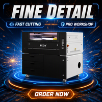 Machine de gravure/découpe au laser CO2 Aeon Laser MIRA 9 40W/60W/80W Refroidissement par eau CNC 3 axes Haute précision MDF Bois Caoutchouc Pierre