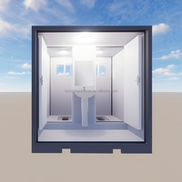 Bagno Pubblico Conveniente - Toilette Portatile Singola a Montaggio Rapido per Siti Esterni come Cantieri, Parchi, ecc.