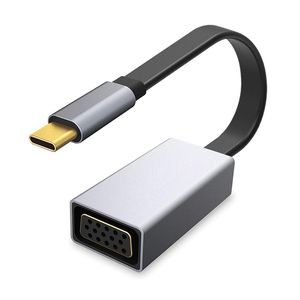 Adaptador multimedia tipo-C a VGA 1080p 60hz para conectar dispositivos a pantallas externas y proyecciones. - Product Image 1