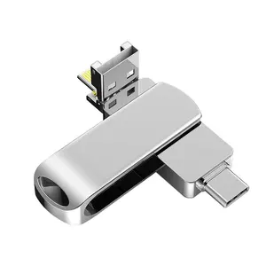 High Quality 3 in 1 USB Flash Drive 16GB 32GB 64GB 128GB 3.0 Type C USB Stick OTG For Android/Mobile phone/Computer
