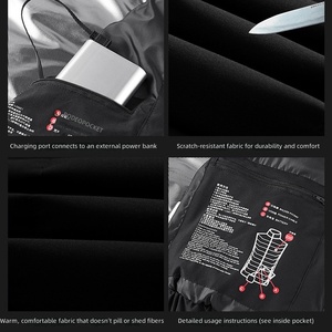 เสื้อกั๊กอุ่นไฟฟ้าแบบชาร์จได้สำหรับฤดูหนาว เหมาะสำหรับใช้<span class=keywords><strong>งาน</strong></span>กลางแจ้ง - Product Image 6