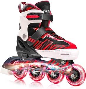 Patins à roulettes ajustables pour filles <span class=keywords><strong>ECOO</strong></span> - Utilisation en extérieur, cadre en alliage d'aluminium épais, design respirant - Product Image 4