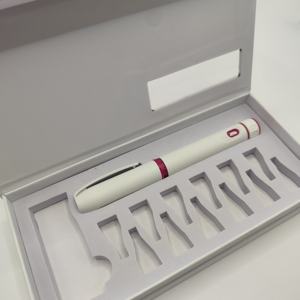Eco Friendly Rigid Magnetic Cardboard Carry <b>Box</b> Shockproof EVA Lining Sturdy Handle for Syringe Injection <b>Pen</b> Storage <b>Box</b> - Product Image 2