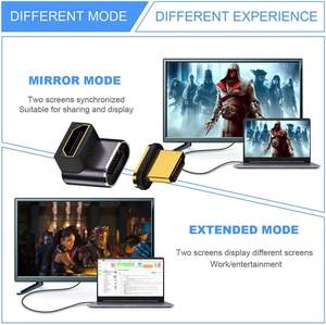 Adaptateur HDMI Magnétique Mâle à Femelle, 90 Degrés, 4K, 120Hz, HDTV 2.1, Adaptateur pour Ordinateur Portable, Type c, 8K - Product Image 5