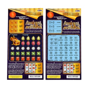 Billets à gratter personnalisés en papier, impression numérique, pour loterie et cadeaux, les plus vendus en usine - Product Image 1