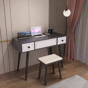 Custom Modern Light Luxury Large <b>Storage</b> Drawers Dressing Table with <b>LED</b> <b>Mirror</b> Compact <b>Makeup</b> Vanity Desk for Bedroom - Product Image 2