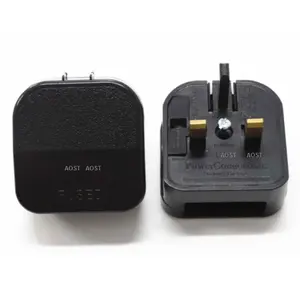 BS1363-5 ECP Europe EU Plug to 3-контактный соединитель стандарта Великобритании, соединенный переходник, сетевой разъем, адаптер 3A/5A/13A - White BS 5733