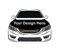 Housse de capot de voiture personnalisée en gros, motif drapeau français, pour le jour de match de football mondial, décoration de voiture avec design drapeau national