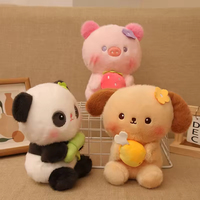 Peluche Panda Super Douce et Adorable, Remplissage Coton PP, Poupée pour Machine à Pinces, Cadeau de Mariage