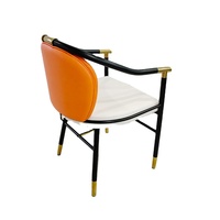 Ensemble de table basse et chaises en cuir et marbre moderne, personnalisable, pour restaurant commercial, hôtel, bureau, balcon