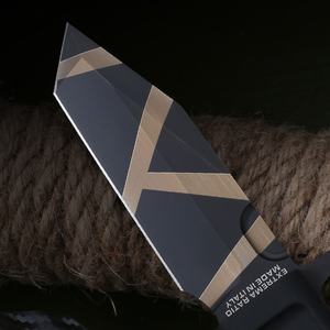 Cuchillo Táctico Personalizable ER de Alta Calidad, Cuchillo de Bolsillo de Acero Inoxidable Damasco, Goma OEM, Grado Industrial, para Exteriores, Bricolaje, Láser - Product Image 2