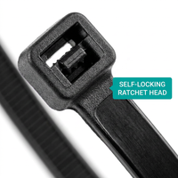 Attaches en nylon de qualité industrielle résistantes à la température, à l'usure et anti-desserrage pour la fixation d'équipements électriques et de tuyaux.