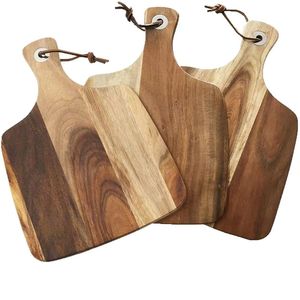 Juego de Tablas de Queso de Madera de Acacia de 30.5 cm con Asa para Uso en la Cocina - Product Image 1