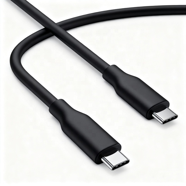 Silicone Type C Cable Super Soft PD 3.1 100W 240W Fast Charging USB C to USB C 1m 2m 3m Custom Logo