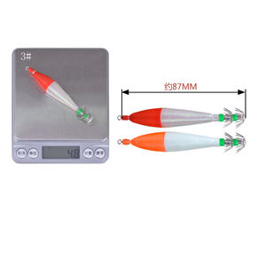 Pesca nocturna en el mar Camarón de madera Anzuelos de <span class=keywords><strong>calamar</strong></span> artificial Jigs de cebo Gancho doble Luminoso <span class=keywords><strong>Yamashita</strong></span> Squid Jig - Product Image 3