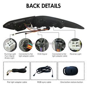 أضواء خلفية LED من DK <span class=keywords><strong>MOTION</strong></span> لسيارات تويوتا كامري SE XSE LE موديلات 2018-2024، بتصميم لكزس، مصابيح خلفية متسلسلة، تجميع جديد أحمر من البلاستيك ABS - Product Image 5