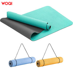 Esterilla de yoga Woqi de 6 mm de grosor, antideslizante, plegable, de EVA, para ejercicios en casa o gimnasio, color esmeralda, forma rectangular. - Product Image 2