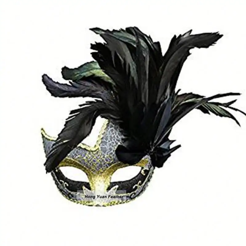 CM-426 Costume Mask Halloween Mardi Gras Cosplay Party Masque Feather Mask Masquerade