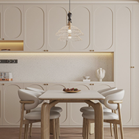 Ensemble table à manger antique italienne de luxe Mobilier de salle à manger moderne 6 places avec marbre artificiel pour hôtels