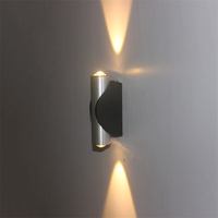 Lampu Dinding led eksterior luar 2W, lampu dinding luar ruangan perlengkapan lampu untuk fitting lampu eksternal lampu dinding luar