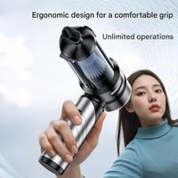 Aspirateur sans fil portable à moteur sans balais, aspiration puissante 18000PA, élimination de la poussière en un clic, aspirateur à main 100W pour voiture