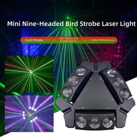 9 x 120W RGB 4-en-1 Spider Moving Head LED Light DMX512 Control 9-Eye DJ Performances Professional Hotel Stage Lighting
