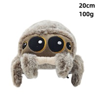 Peluche Populaire en Gros Lucas Spider, Jouet en Peluche Doux Araignée Sautarde, Poupée en Peluche Luca, Cadeau d'Anniversaire Confortable