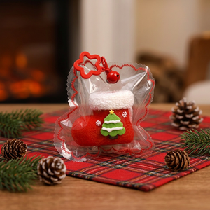 Kawaii Christmas Squishy <b>Toy</b> Keyring Santa Apple Snowman Stress Relief Squeeze Pendant - Product Image 1