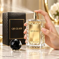 Vente en gros de flacons de parfum en verre vides, luxueux et uniques, de 30 ml, 50 ml et 100 ml, avec boîte