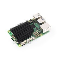Disipador de Calor de Aluminio Waveshare para Raspberry Pi 5 (Modelo Pi5-Active-Cooler-C) con Almohadillas Térmicas y Pines de Empuje con Resorte