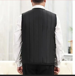 <span class=keywords><strong>Gilet</strong></span> en <span class=keywords><strong>velours</strong></span> pour hommes haut de gamme avec doublure en fourrure <span class=keywords><strong>Gilet</strong></span> à col en V Coton épaissi pour les costumes d'hiver Style papa - Product Image 4