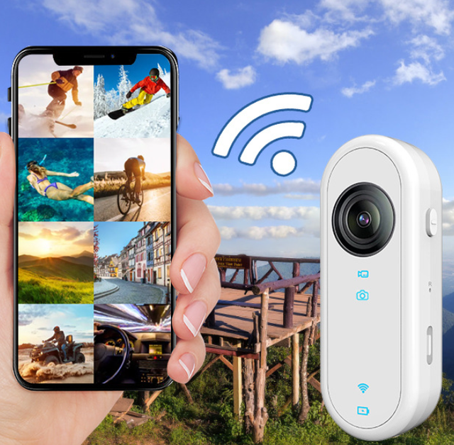 High Definition 1080P Portable POV Body and Helmet Camera Tiny Waterproof Action Motorcycle Recorder with Hand-Free Mount Kits