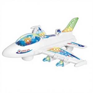 Avión de Combate <span class=keywords><strong>El</strong></span>éctrico Universal con Luces Intermitentes para Niños |   Modelo de Avión de Juguete con Luces y Música - Product Image 1
